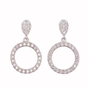 🇫🇷925 Sterling Silver CZ Earrings Made in France